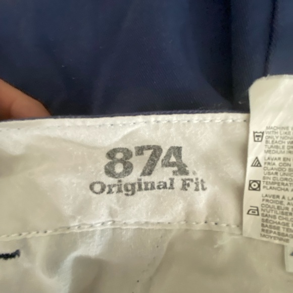 DICKIES MENS BLUE PANTS 874 ORIGINAL FIT SIZE 42X32 - Picture 6 of 8